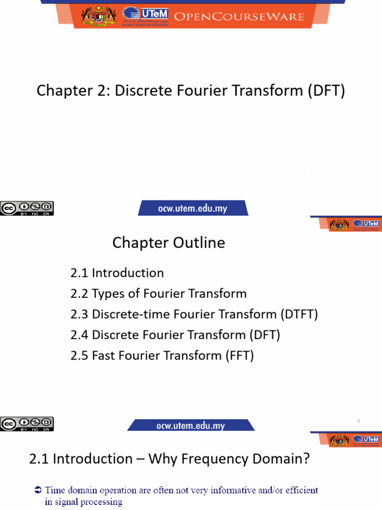 Discrete Fourier Transform Overview | PDF | Discrete Fourier Transform ...