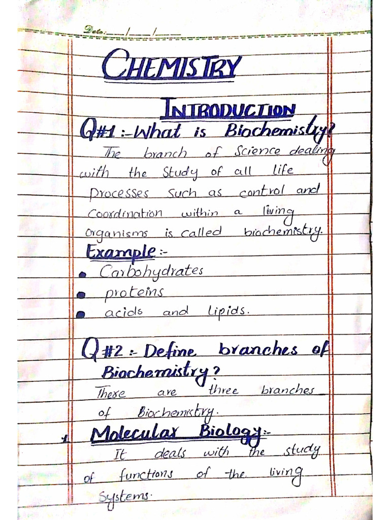 Chemistry Introduction Notes | PDF