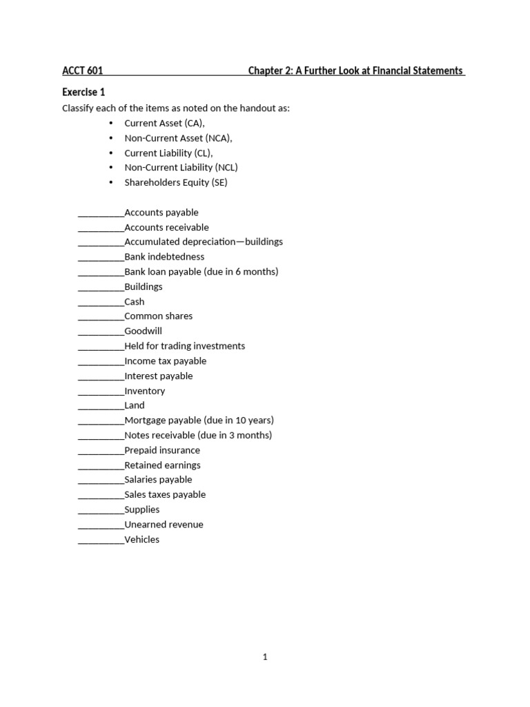 Chapter 2 Handout | PDF | Equity (Finance) | Balance Sheet