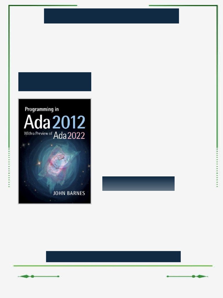 Programming in Ada 2012 with a Preview of Ada 2022 2nd Edition John ...
