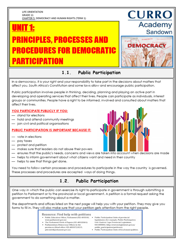 Democracy and Human Rights in South Africa | PDF | Elections | Democracy