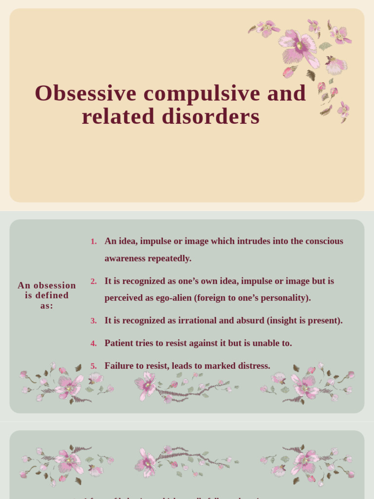 Understanding Obsessive-Compulsive Disorders | PDF | Obsessive ...