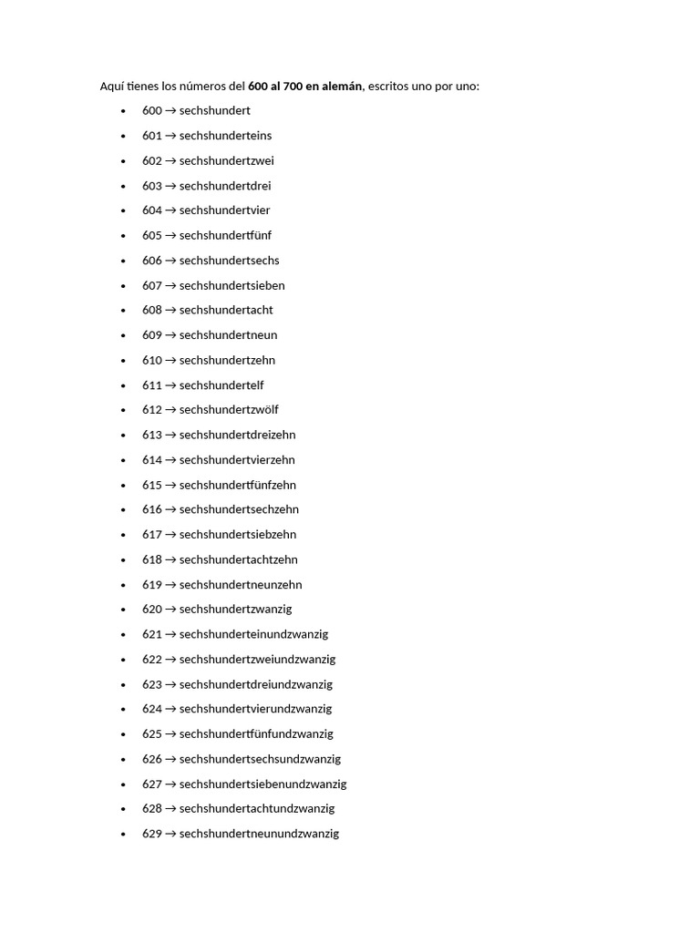 600 Al 700 Aleman | PDF