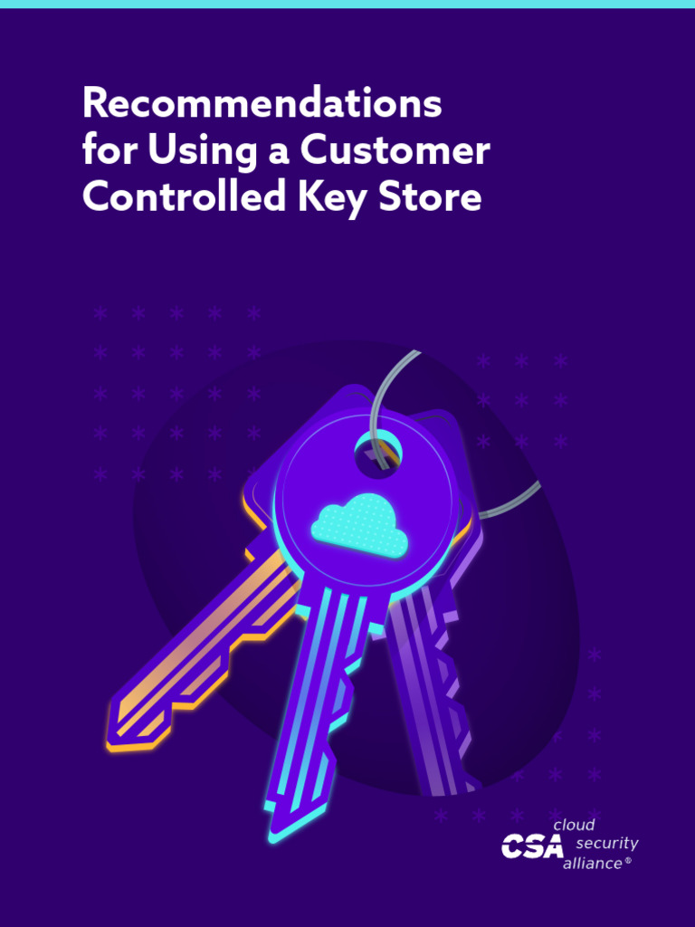 Recommendations For Using A Customer Controlled Key Store | PDF