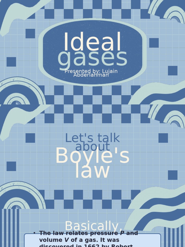 Understanding Boyle's Law and Ideal Gases | PDF | Gases | Pressure