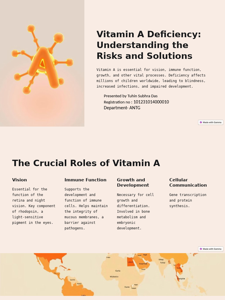 Vitamin A Deficiency: Risks & Solutions | PDF | Vitamin A | Medical ...