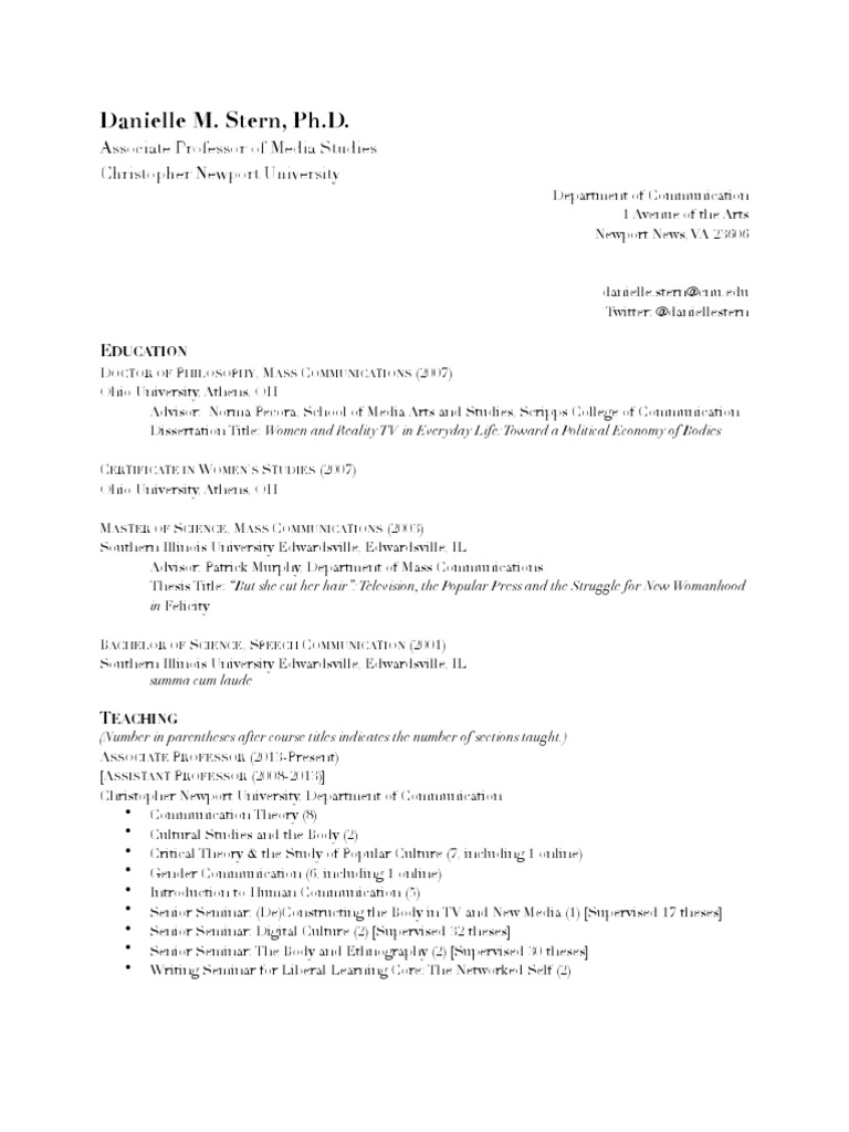 Curriculum vitae examples pdf image