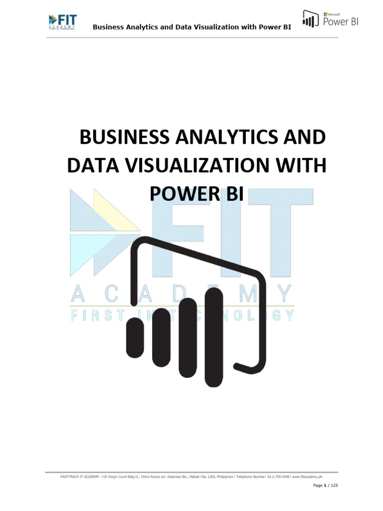 Business+Analytics+and+Data+Visualization+With+Power+BI+QG+v1.1 | PDF ...