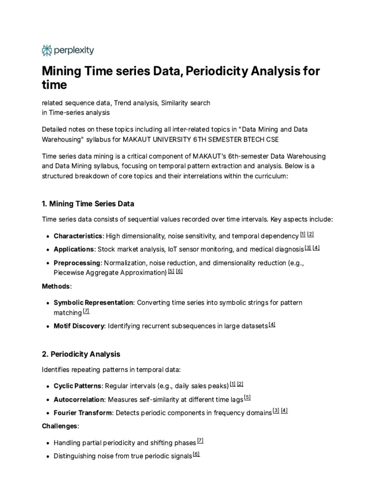 Unit 3 | PDF | Time Series | Algorithms
