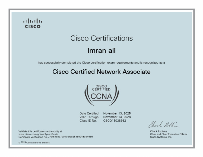Cisco Certified Network Associate 2025 | PDF
