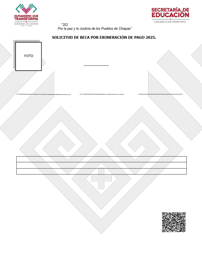 Formato Solicitud Beca 2025 Fortalecimiento Educativo | PDF