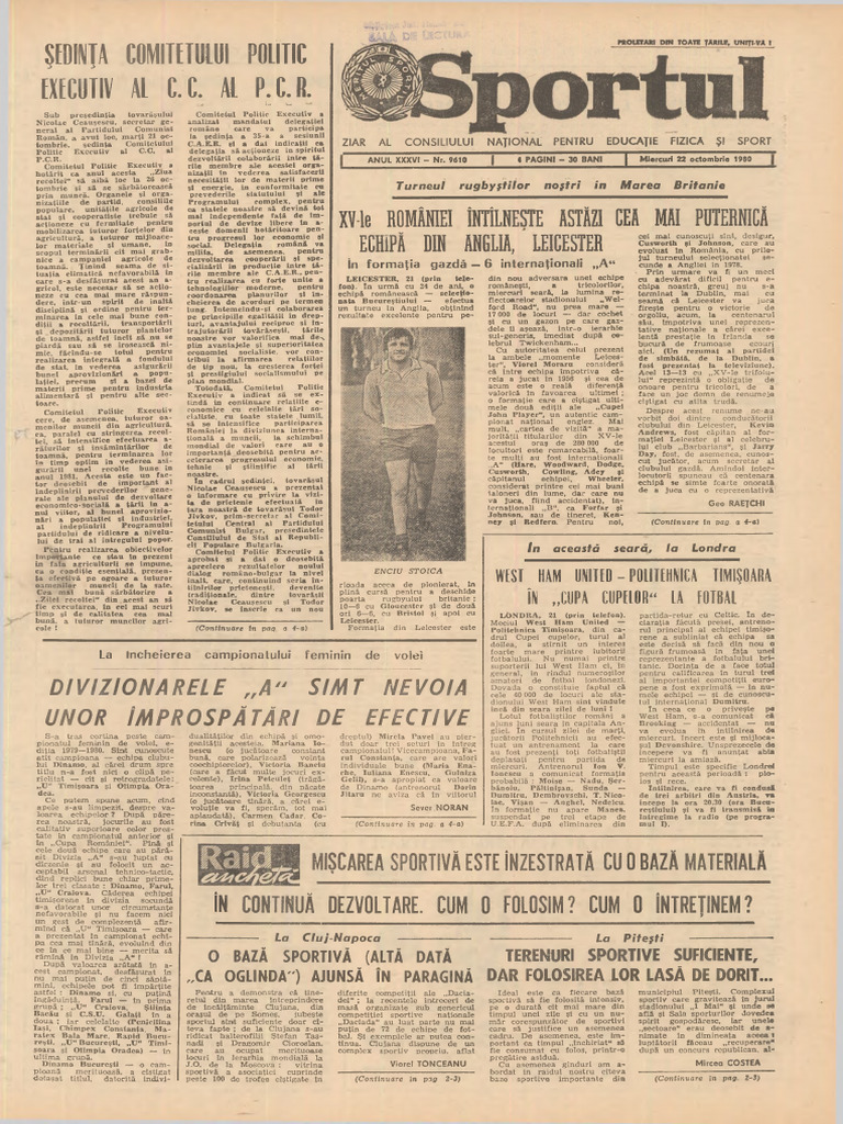 Sportul 1980 10 9610 | PDF