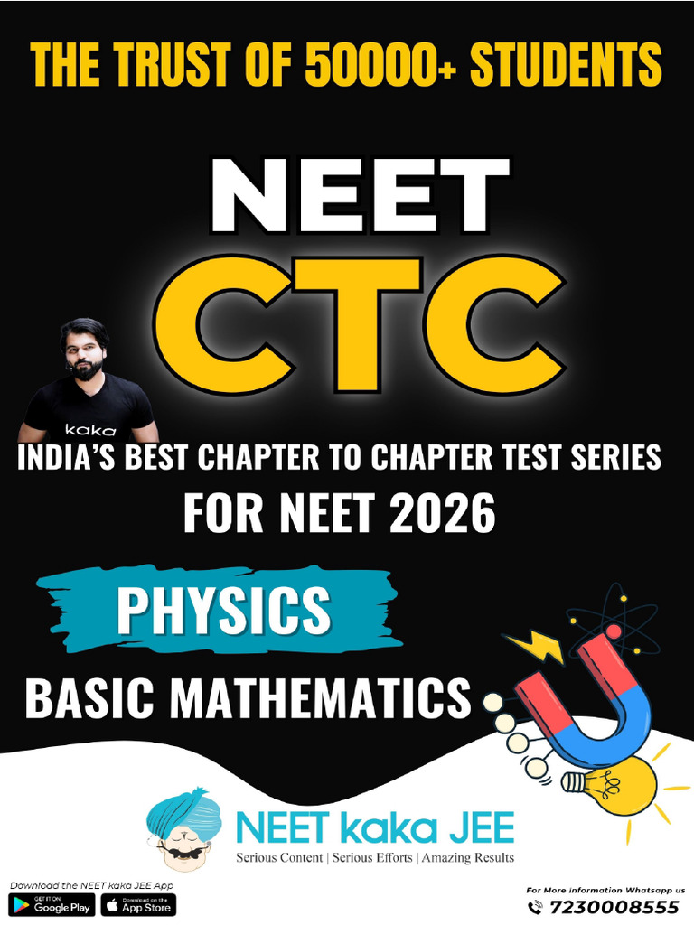 CTC 3 Basic Mathematics - NEET Kaka JEE | PDF