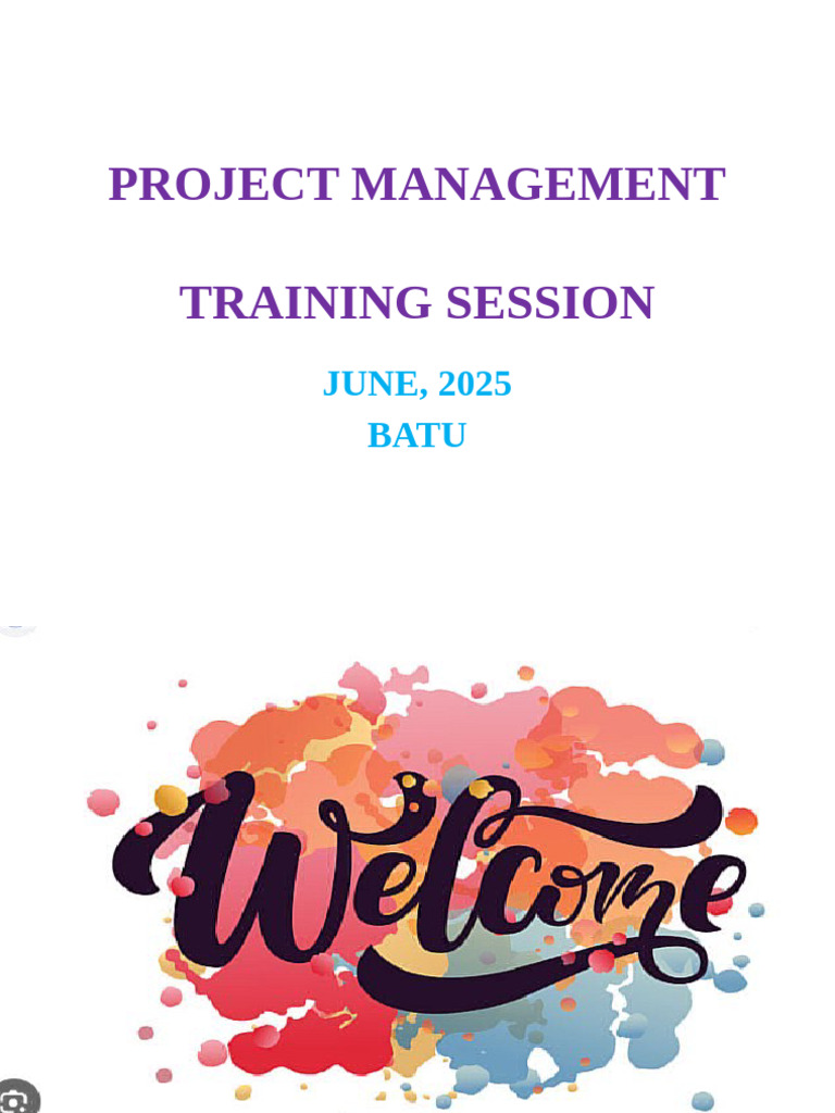 Project Management Training Overview | PDF | Project Management | Business