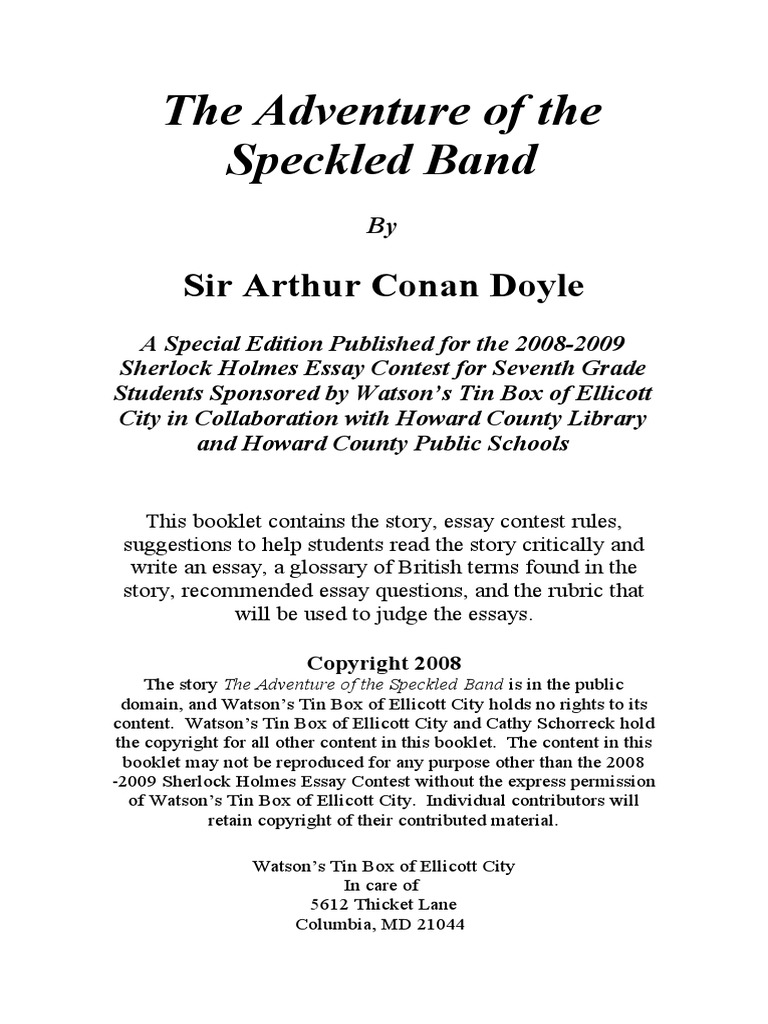 Speckled band thesis 07 picture