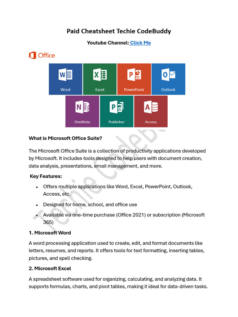 Ms Office | PDF | Microsoft Word | Hyperlink