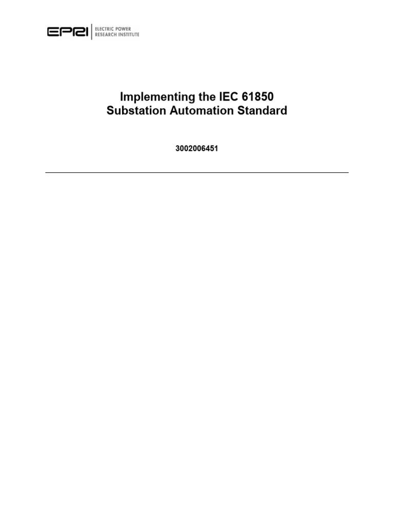Implementing The IEC 61850 Substation Automation Standard | PDF | Smart ...