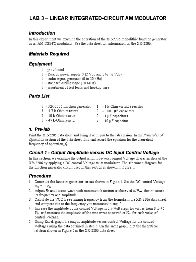 AM Modulator | PDF