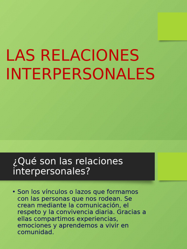 Mejora tus Relaciones Interpersonales | PDF