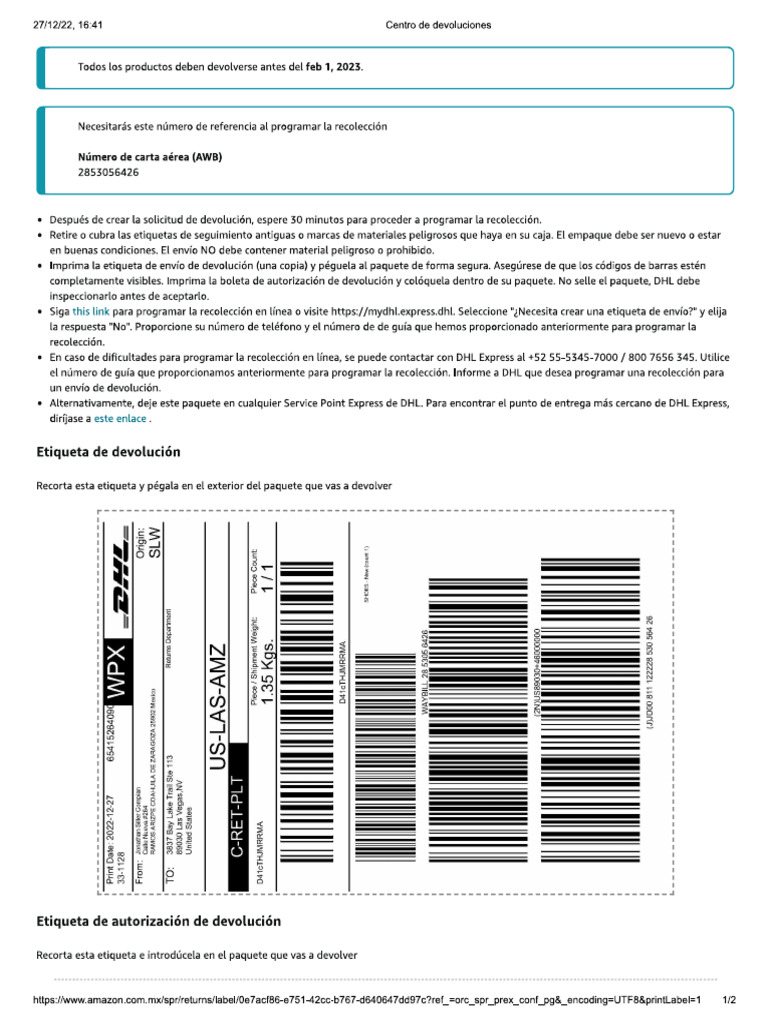 DHL | PDF