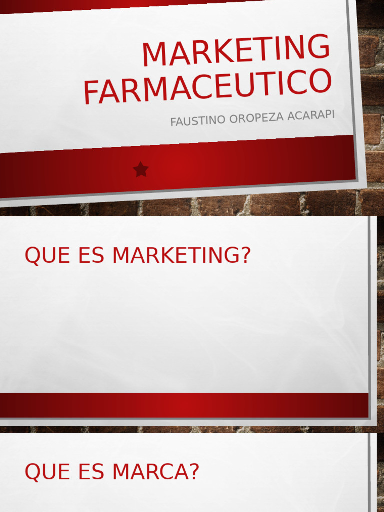 Marketing Farmacéutico: Estrategias Clave | PDF