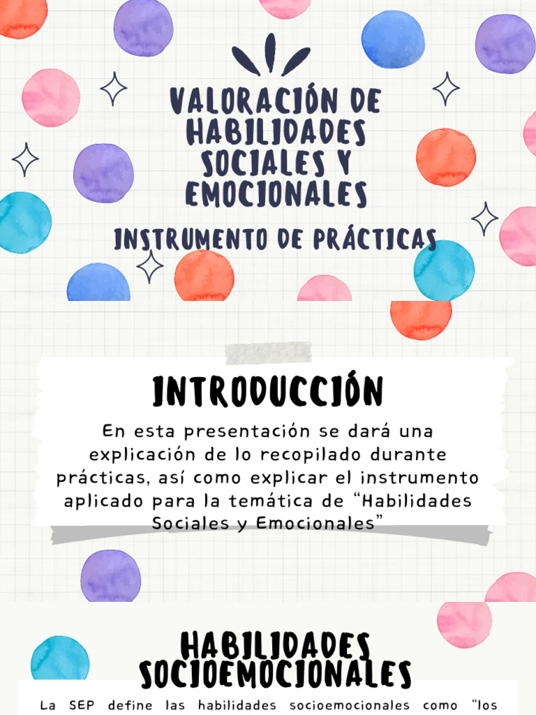 Evaluación de Habilidades Socioemocionales | PDF | Las emociones ...