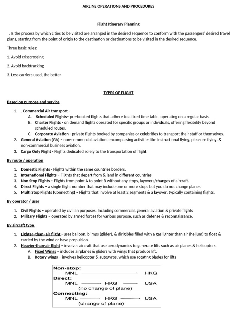 Prelim Airline Operations and Procedures(2) | PDF | Aviation | Airlines