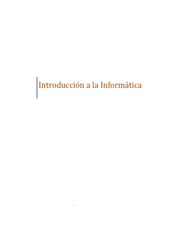 Introducción a la Informática Básica | PDF | Hardware de la computadora ...