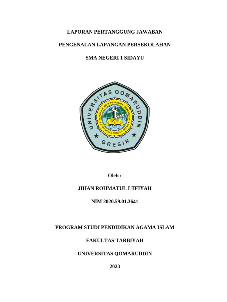 Laporan PLP Jihan RL | PDF