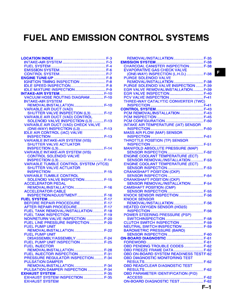 Fuel and Emission Control System | PDF | Motor Vehicle Manufacturers Of ...
