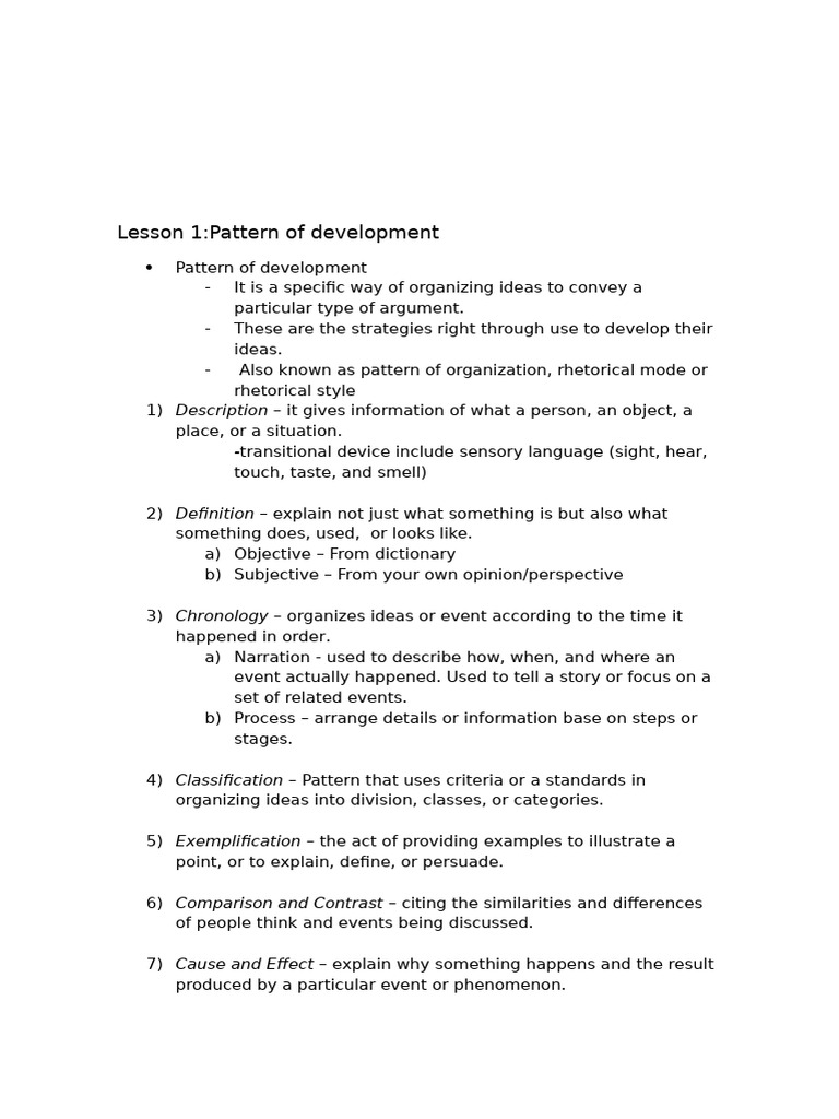 Understanding Patterns of Development | PDF