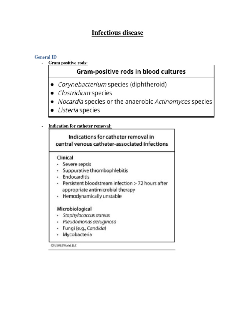 Infectious Disease Notes | PDF | Urinary Tract Infection | Pneumonia