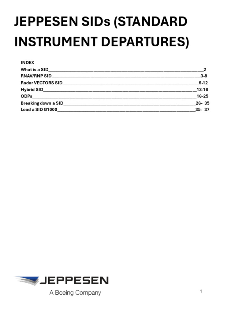 Jeppesen SID Climb Gradient Overview | PDF | Instrument Flight Rules ...