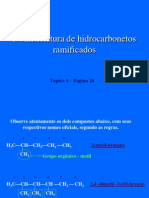 Nomenclatura de Hidrocarbonetos Ramificados