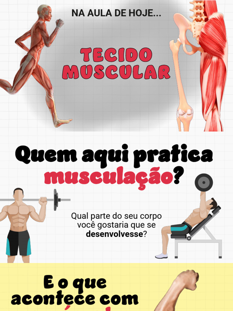 Tipos de Tecido Muscular e Crescimento | PDF | Músculo | Anatomia