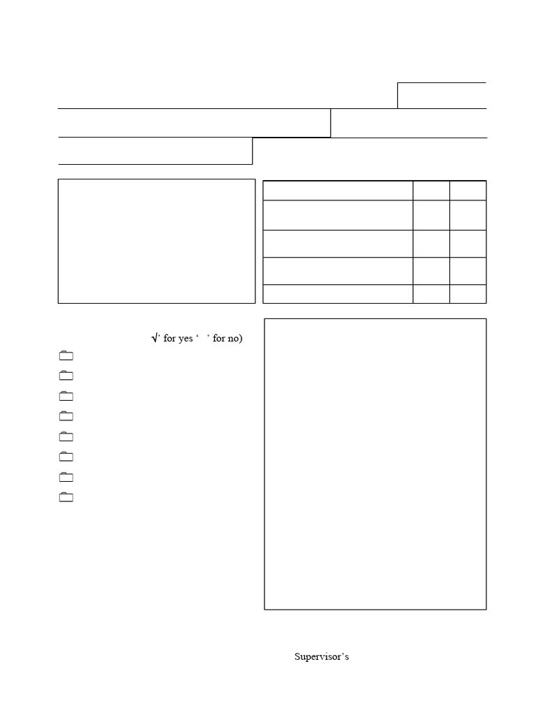 Supervision Session Report Template | PDF