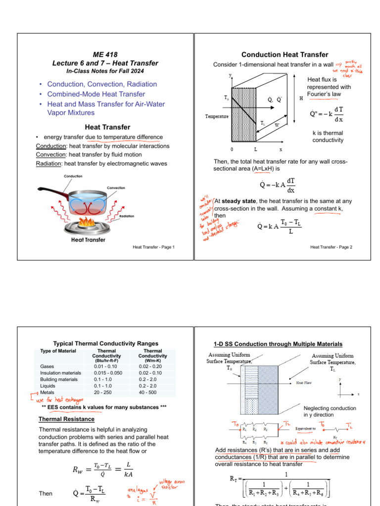 Heat Transfer Fundamentals and Modes | PDF | Heat Transfer | Thermal ...