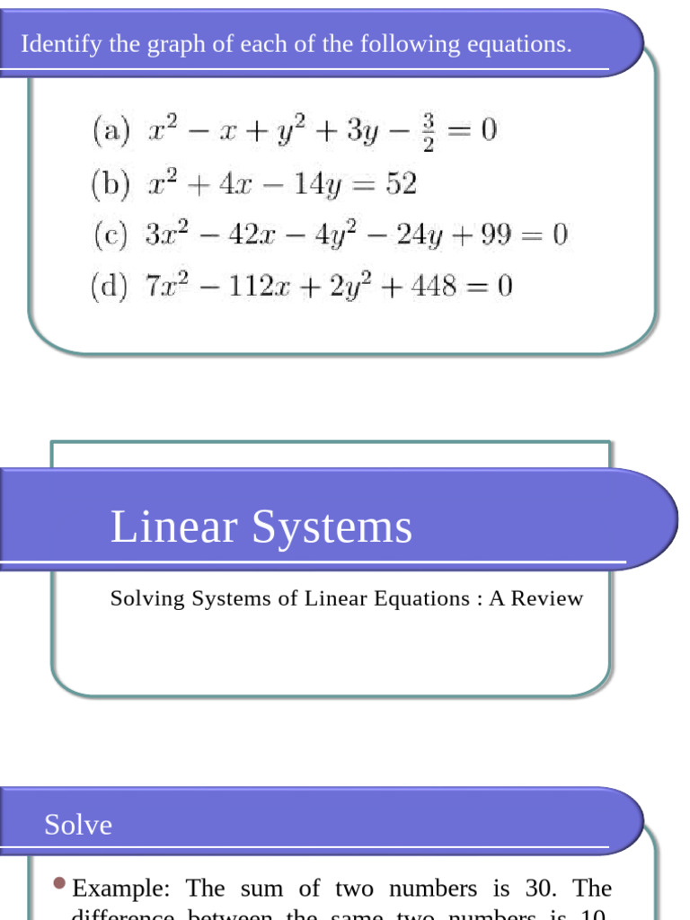 Solving Linear and Nonlinear Systems | PDF | Nonlinear System ...