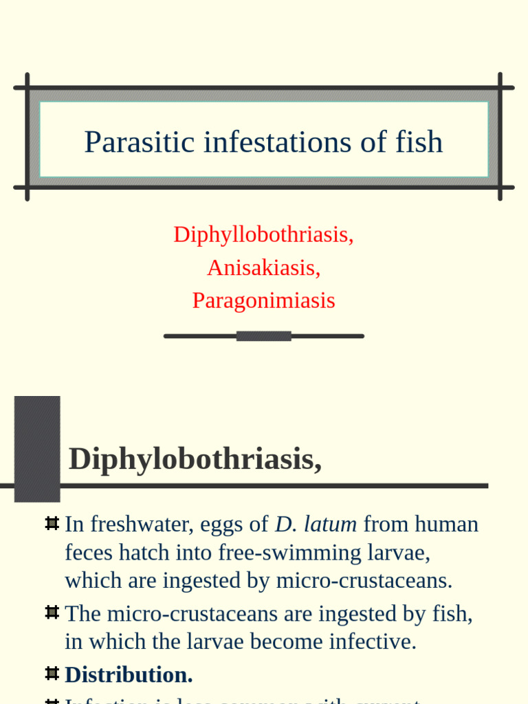 Parasitic Fish Infections Overview | PDF | Medical Specialties ...
