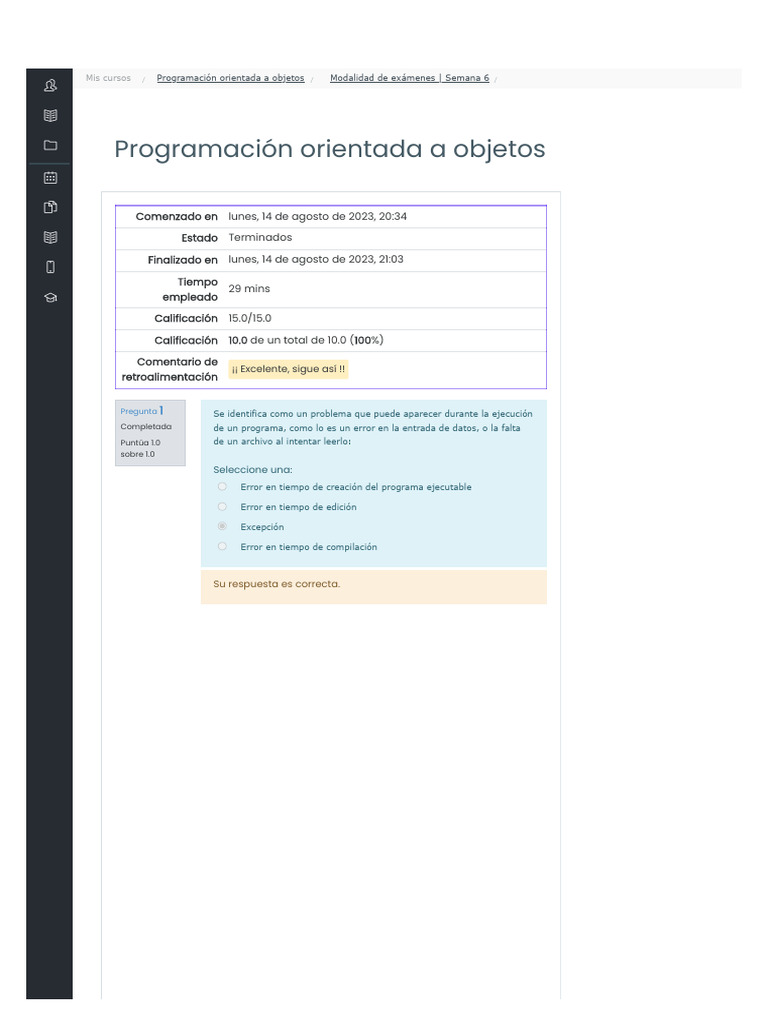 Examen de Programación Orientada a Objetos | PDF | Herencia ...