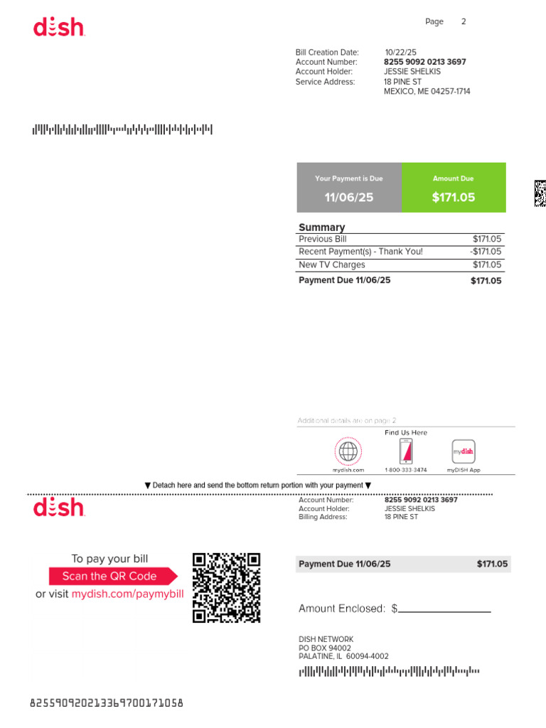MyDISHBill Latest (38) | PDF | Fee | Business