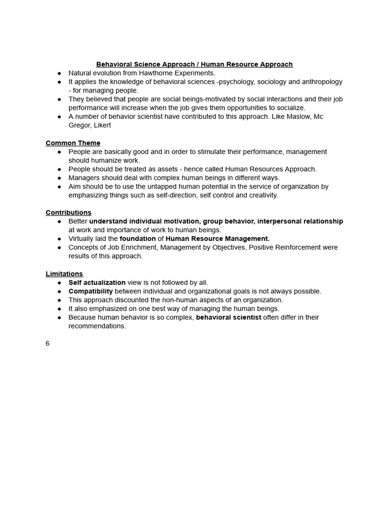 PM Behavioural Science - HR Approach | PDF