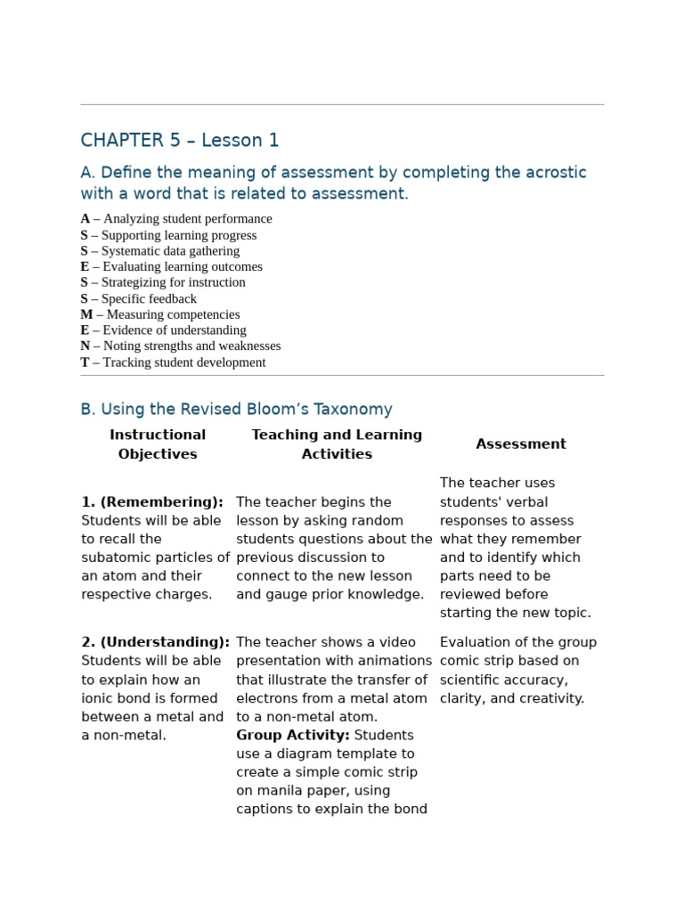 Effective Assessment Strategies in Education | PDF | Educational ...