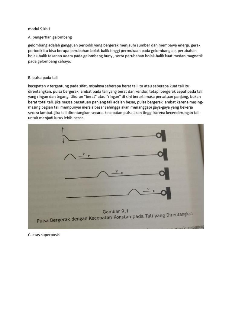 Gelombang dan Bunyi: Pengertian dan Jenis | PDF