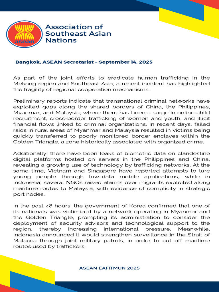 Human Trafficking in Southeast Asia: Challenges | PDF