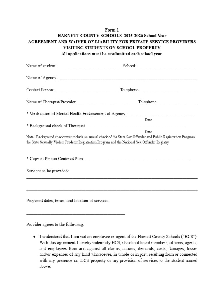 Form 1 Private Provider Application | PDF | Sex And The Law | Justice