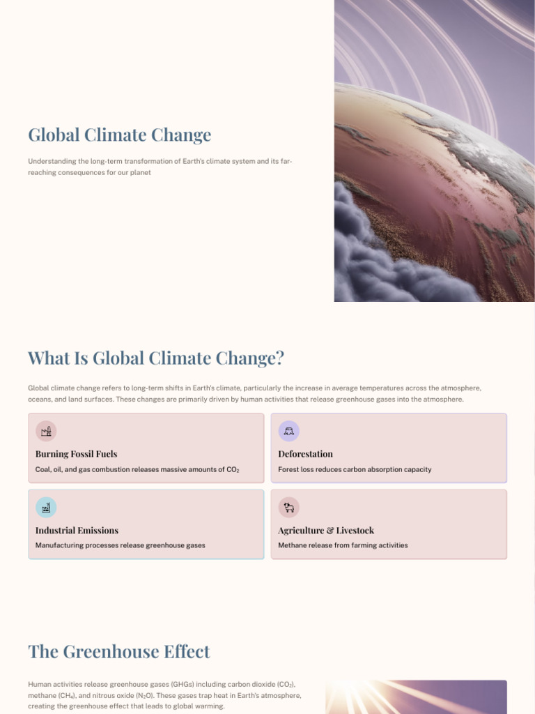 Global Climate Change | PDF