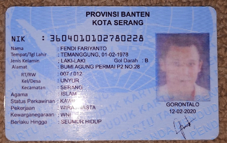 Fendi Fariyanto KTP | PDF
