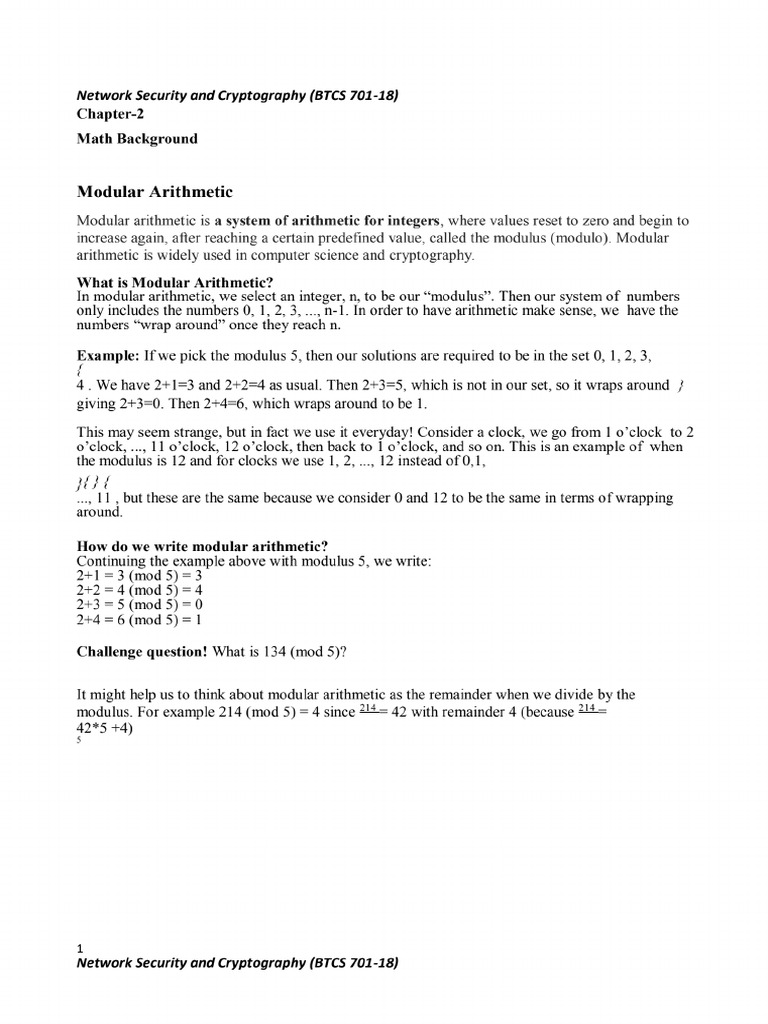 Unit-2 NSC 7th Sem Cse | PDF