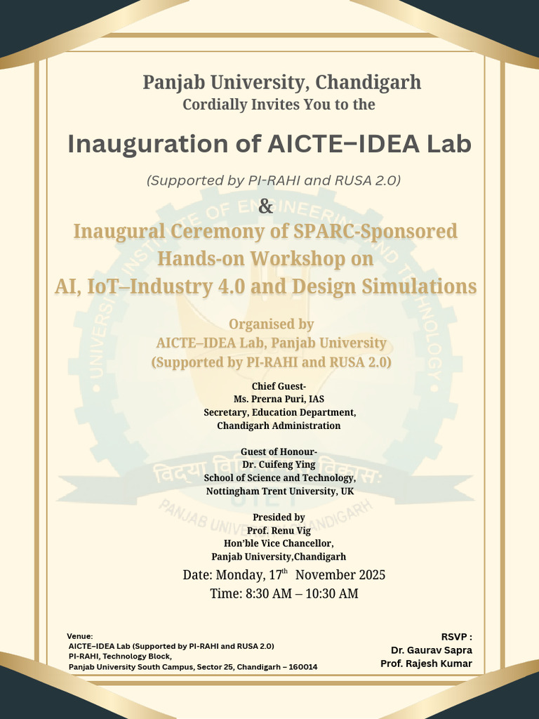 Inaugural AICTE-IDEA Lab Workshop | PDF